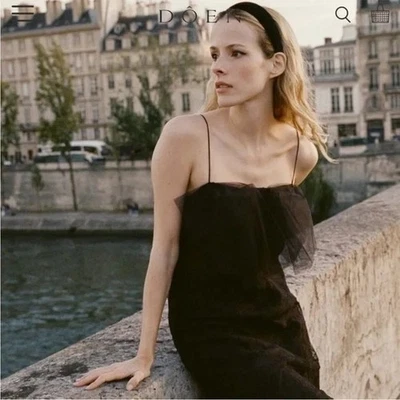 Nuevo Vestido Doen Aurina en Negro, Talla XS Foto 1 de 4