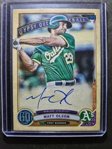2019 Topps Gypsy Queen #GQA-MO Matt Olson Gypsy Queen Autogramme Autogramm - Bild 1 von 2