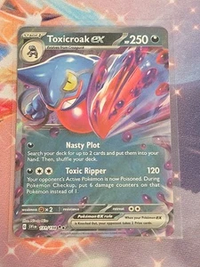 Toxicroak ex 131/198 Sv01: Scarlet & Violet Base Set Holo NM - Picture 1 of 2