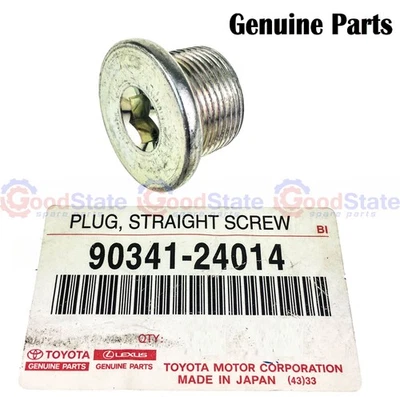 Genuine Toyota Prado 120 90 Series RZJ LJ KZJ KDJ GRJ VZJ Front Diff Drain Plug - Image 1 of 3