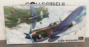 HASEGAWA - U.S. AMERICAN P-40N WARHAWK - FIGHTER PLANE MODEL KIT - COMPLETE 🔥 - Picture 1 of 2