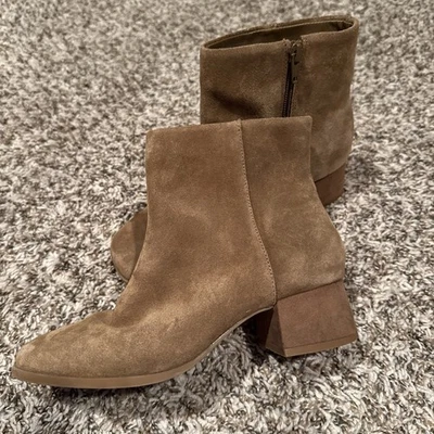 Botinhas de camurça femininas GB 4 marrons - Imagem 1 de 4