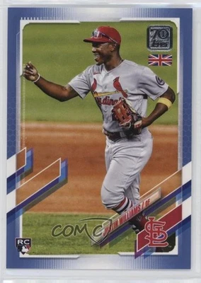 2021 Topps UK Edition Blue /75 Justin Williams #127 Rookie RC - Image 1 of 2