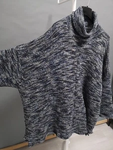 Eskandar Bergdorf Goodman merino wool sweater, hand woven, melange one size - Picture 1 of 9