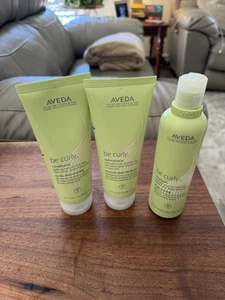 Pre Owned Aveda Be Curly Shampoo Conditioner Be Curly Enhancer - Picture 1 of 3