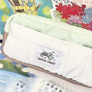 2-Layer Pen Bag Large Capacity Pencil Pouch New Pencil Case School Office - Picture 1 of 6
