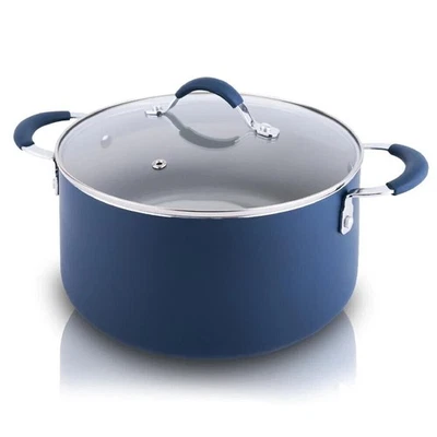 NutriChef 5 Qt Dutch Oven Pot – Non-Stick, Round, Pressed Aluminum Metal