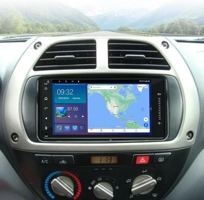 CarPlay Android 15 автомобильное стерео радио GPS WiFi CAM для Toyota RAV4 2001-2008 64G - Изображение 1 из 4