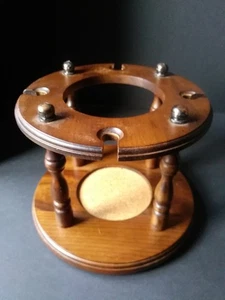 Vintage Himark Geschenkartikel Tabakpfeifenständer Halter 4 Pfeifen Kapazität Ständer Holz - Bild 1 von 7