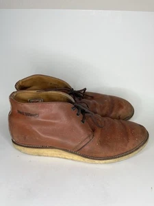 Red Wing 595 Chukka Boots Brown Men Size 14 D Made in USA - Picture 1 of 20