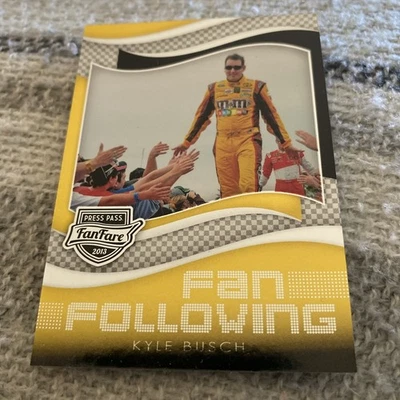 2013 Press Pass FanFare Fan Following Kyle Busch #FF7 Card - Image 1 of 2