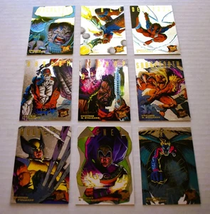 1995 Ultra X-Men Hunters and Stalkers SILVER Set (9) Marvel Fleer READ - Picture 1 of 1