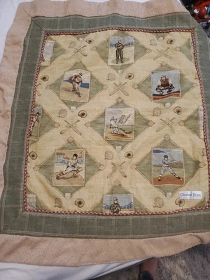 Vintage American Past Time Baby/toddler bedding - Image 1 of 4