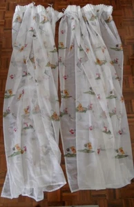 Quality made Winnie the Pooh Gather Tape Pair Sheer Baby Room Nursery Curtains - Picture 1 of 11