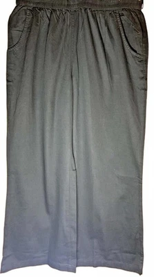 Женщина в черный расслабленный классический крой прямые штанины Lounge брюки размер 22W - Изображение 1 из 3