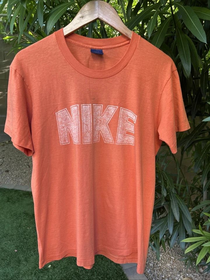 Vintage 80s Nike Dome Logo T-shirt Syracuse Made in USA tee large Rare OG Dunk - Image 1 of 4