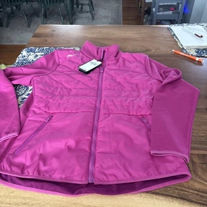 MUJER RLX Ralph Lauren Chaqueta COMPLETA Cremallera ROSA INTENSO S PEQUEÑA NUEVA CON ETIQUETAS $228 - Imagen 1 de 8
