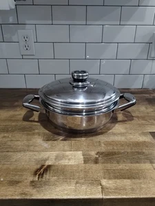 Platinum Professional große Pfanne mit Deckel Doppelkessel Titan 24 Elemente  - Bild 1 von 9