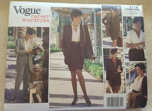 Vogue Career Wardrobe Sewing Pattern Size 18 20 22 New Uncut Womens Suits - Picture 1 of 4