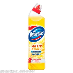 750ml Domestos Aktiv Kraft WC Gel Citrus Crystal Düse - Bild 1 von 1