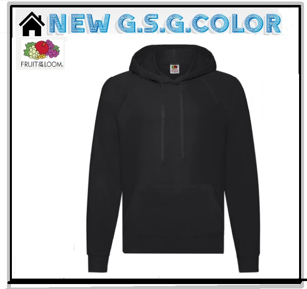 Sudadera Hombre Ligera Con Capucha Fruit Of The Loom - Imagen 1 de 1
