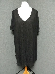 Rainbow Black Lace Tunic Top UK 3XL LN022 GG 06 - Picture 1 of 5