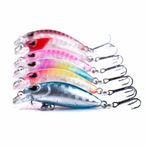 6er/Set Swimbait 4cm/2g Elritze Angelköder Haken Tackle Hartköder Barsch Wobbler - Bild 1 von 10