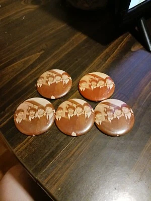 Beetles Buttons Vintage Set Of 5 - Image 1 of 3