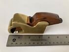 Vintage Brass Infill Bullnose Rabbet Plane Rosewood (?) Wedge English Style