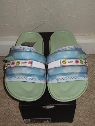 J Balvin x Jordan Super Play Slide blu Celestine taglia 10 da uomo NUOVO! DR1330 413