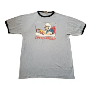 Vintage Trau & Loevner Speed Racer T-Shirt Blue Men's Large L Retro 90s Animated - Picture 1 of 8