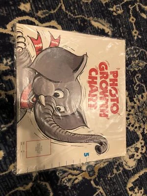 Новый запечатанный винтажный рост диаграмма ребенка детской декор вися слон (smart) - Изображение 1 из 4