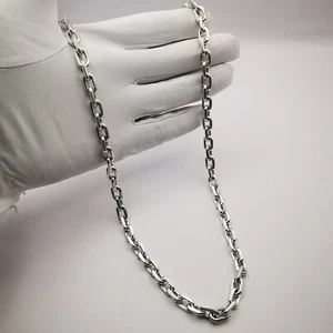 Vintage, Massive, 925 Sterling Silver Men's Jewelry Chain, Handmade 104g - Picture 1 of 8