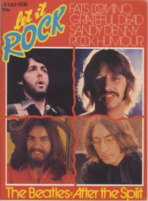 The Beatles Let it Rock 1974 Magazine Grateful Dead Fats Domino Sandy Denny - Image 1 of 3