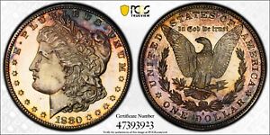 1880/79 S Morgan Silver Dollar PCGS Vam-8 Medium S Top 100 - UNC Detail