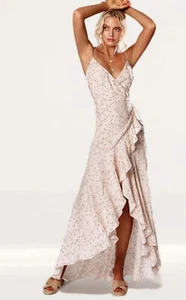 Winona Womens Printed Maxi Dress Wrap Style V-Neck RRP £166 - Picture 1 of 13