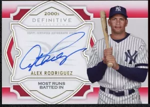 2020 Topps Definitive Defining the Decade Auto Red #DDAC-AROD Alex Rodriguez 1/1 - Picture 1 of 2