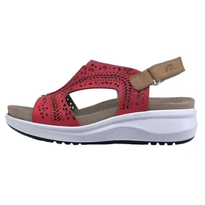 Fluchos Yagon: Sandalias Para Mujer Plantillas Extraíbles Rojo Piel F1481 - Bild 1 von 6