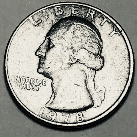 1978 p Washington quarter folder filler circulated Cover