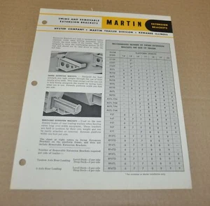 Martin Trailer Hyster 1959 folleto folleto - Imagen 1 de 2