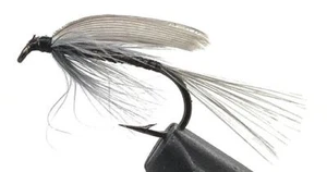 10 moscas - pluma azul húmedo en bronce 10 mustad gancho - Imagen 1 de 1