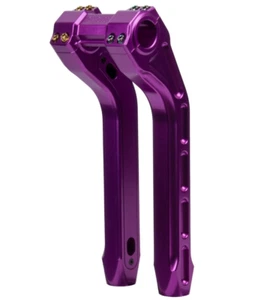 Hoprousa 12 inch Handlebar Riser 1" Diameter Extension 2" Pullback Purple - Picture 1 of 8
