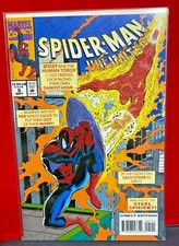 Spiderman Unlimited #5 1994 HUMAN TORCH STEEL SPIDER  MARVEL COMICS C4