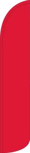 Solide rote durchgehende Ärmel Swooper Flagge Feder Banner - Bild 1 von 1