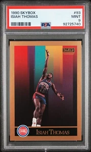 1990 SKYBOX #93 ISIAH THOMAS PSA 9 MINT HOF DETROIT PISTONS - Picture 1 of 2