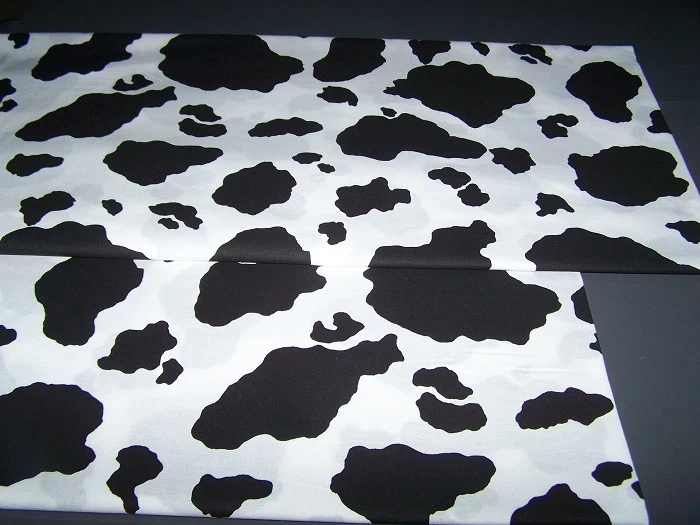 Juego de Funda de Almohada Manchas de Vaca Blanco y Negro - Juegos Estándar, Queen o King NUEVO Foto 1 de 1