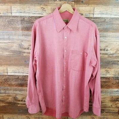 Paul Stuart Mens Cotton Dress Shirt Size L Long Sleeve pocket - Image 1 of 4