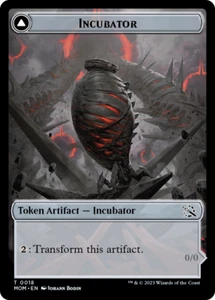 x1 Incubator // Phyrexian TMOM March of the Machine MOM MTG 18 TOKEN M/NM 1x - Picture 1 of 2