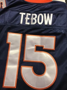 Tim Tebow Denver Broncos NFL Home Jersey Mens Size 52 Reebok On Field - Picture 1 of 7
