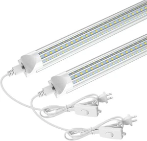 2 Pack T8 2FT 28W LED Shop Light Bulbs 5000K 24'' LED Tube Light Fixture D-shape - Picture 1 of 11